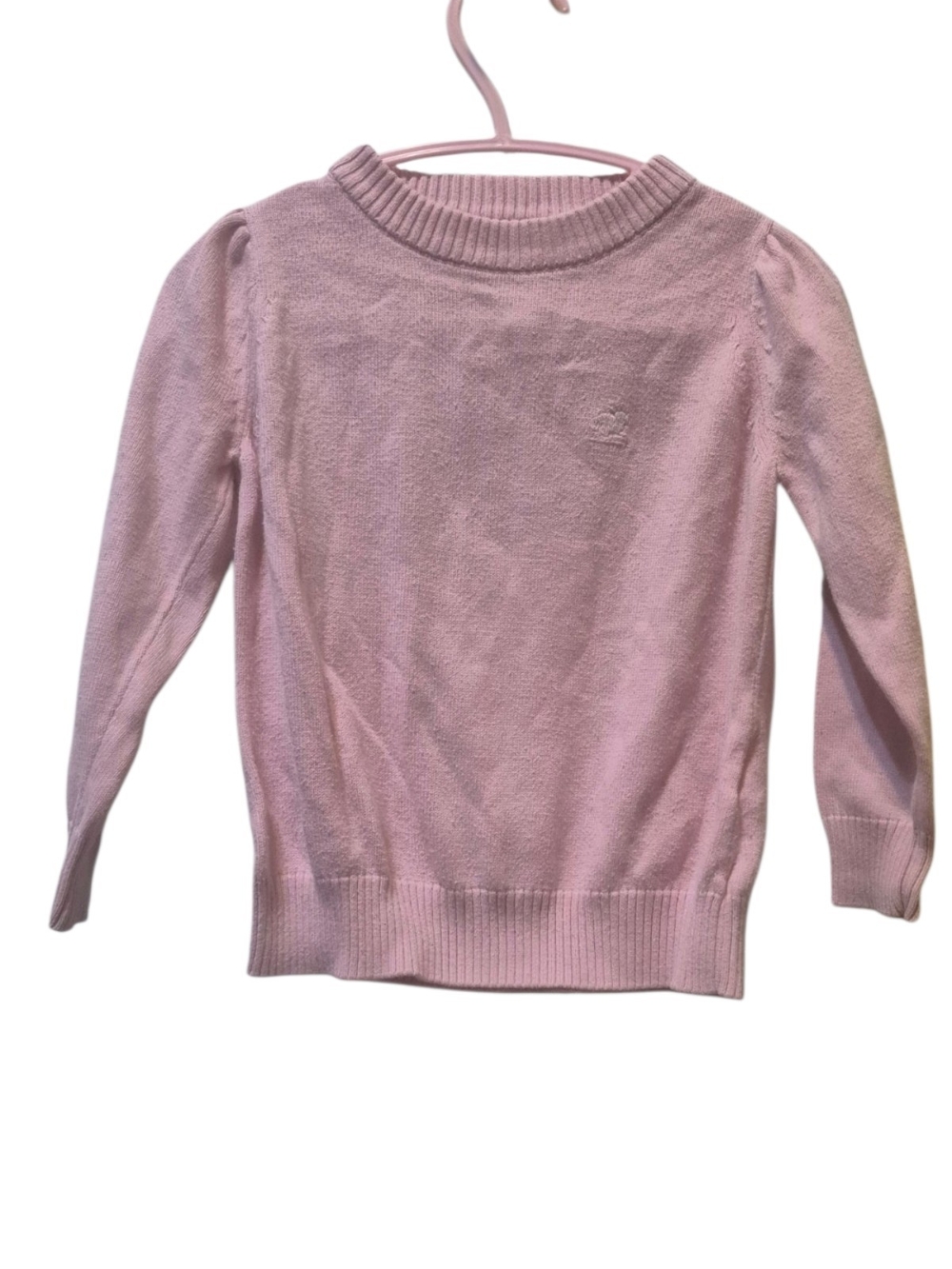 Classic Crewneck Pink Kid's Sweater